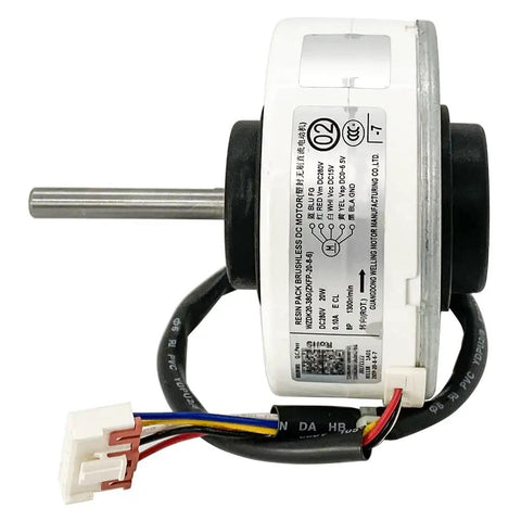 Drop In 280V Brushless Air Conditioner Fan Motor Replacement 20W 1300 RPM CCW Inverter Type For WZDK20-38G ZKFP-20-8-6 close-up view