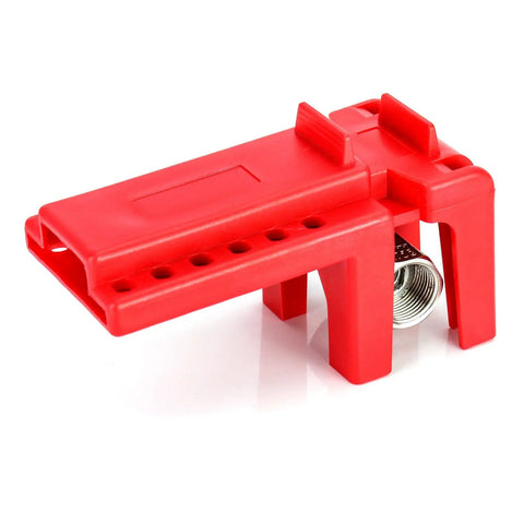 Heavy Duty Ball Valve Lockout Kit Badass Safety Gear Fits Most Pipe Fittings Covers Half To TwoandAHalf Inch Handles, red lockout device.