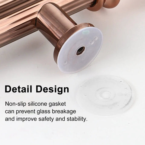 Close-up of Built Tough Waterproof Stainless Steel Barn Door Pull Handle with adjustable silicone gasket for improved safety.