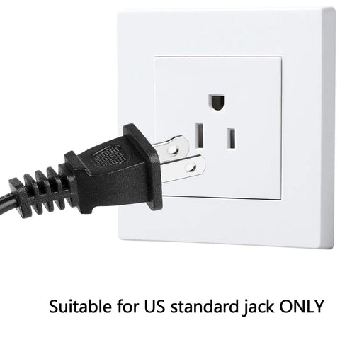 10 ft sewing machine power cord with US plug, black, compatible with Singer, Brother, Baby-Lock, Viking, Pfaff