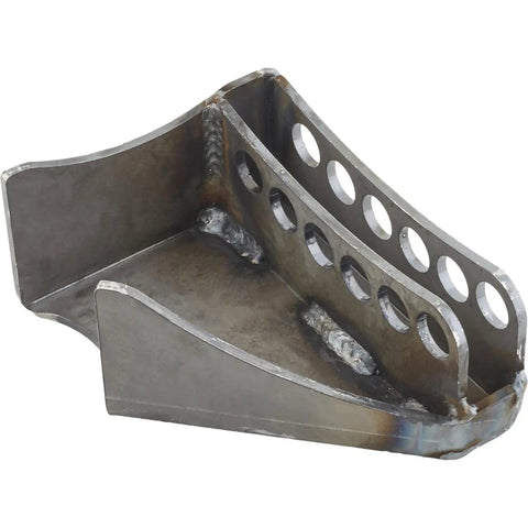 Rear Panhard Bar Bracket For Three Inch Axle Tube With Six Three Quarter Inch Adjustable Holes, Heavy Duty Mount For Smooth Roll Center Change And Precise Bar Angle On Off Road Suspensions. Welded steel bracket