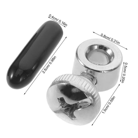 10 Super Tight Fit Replacement End Caps For Speed Rope Jump Ropes With Easy Tool Free Install And Enhanced Safety Gear Perfect For Gym, Clubs, Schools, Or Home Workouts Accessory Kit, black cap 2.5cm