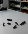 M3 Black Nylon Hex Standoff Spacer Kit With 180 Piece Assortment Of Male And Female Column Spacers, Flat Head Screws And Nuts For Electronics And Industrial Projects, Perfect For DIY Builds And Engineering Prototypes, black nylon hex spacers on workbench