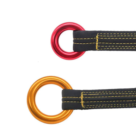 Arborist Friction Saver For Tree Climbing Pro Grade 22kN Retrievable Cambium Saver Loop Belt Sling With Aluminum Ring Durable Polyester