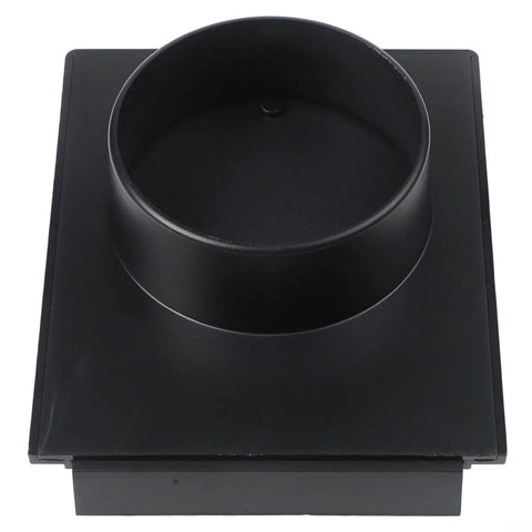 Heavy Duty 100Mm Dust Hose Adapter For Vacuum Cleaners With Robust Abs Plastic Construction, top view showing the circular connector.