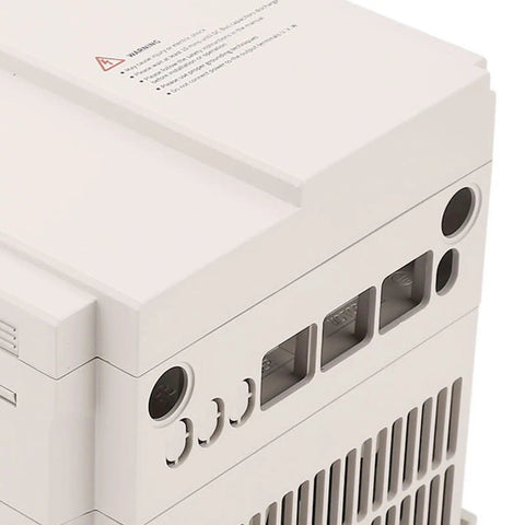 Kickass 18kW To 22kW Variable Frequency Drive 3 Phase 380V VFD With PID Controller For Super Reliable Motor Speed Control High Efficiency AC Industrial Inverter Low Noise Enclosed Panel Mount Easy Install Perfect For Crunch Time Demanding Jobs white side view