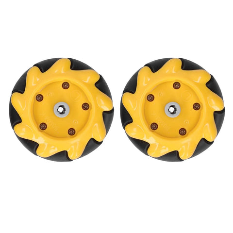 Pair of 60mm smart robot car mecanum wheels for omnidirectional movement