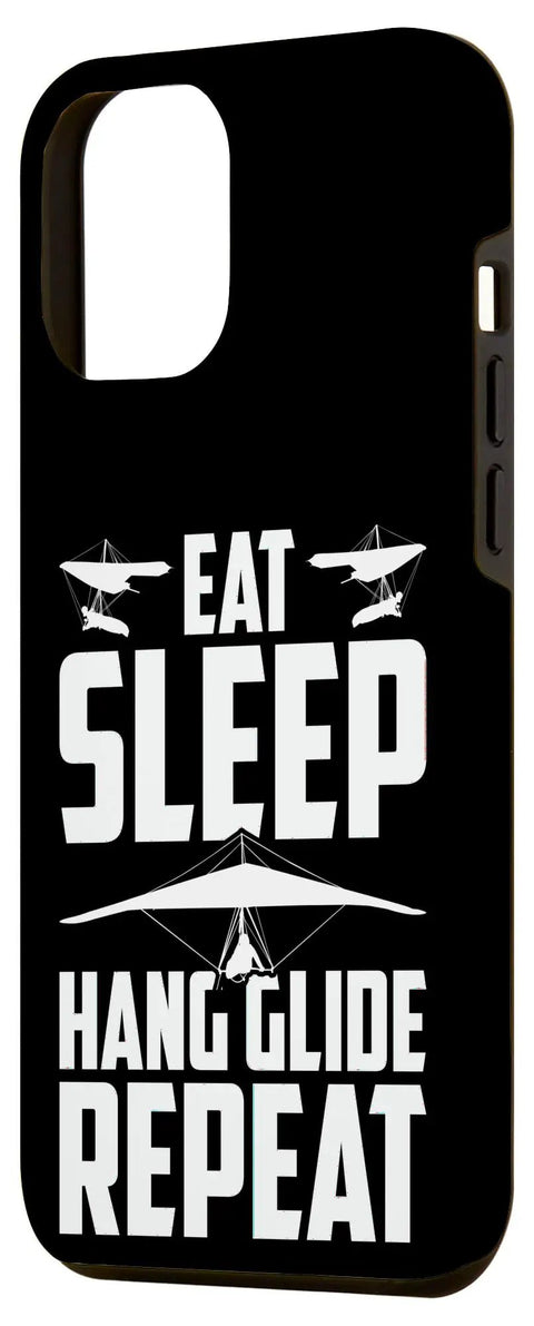 Hang Gliding Case For 15 Plus Eat Sleep Hang Glide Repeat Graphic Two Piece Shock Absorbing Polycarbonate Shell