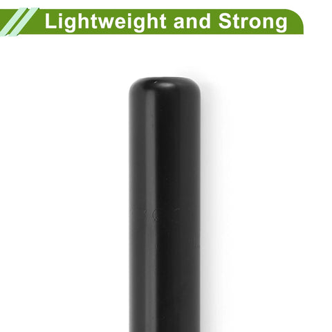 Close-up of Universal 28.6x200mm Black Bike Seat Post Durable Steel Saddle Post for Road Mountain and City Bikes