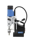 Portable Dual Gear Magnetic Drill Press 110V Made In Germany, front view showing controls and chuck, suitable for steel fabrication