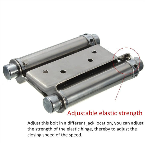 Two Piece Silver Alloy Door Hinges Rusty For Heavy Duty Wooden And Aluminum Doors With Silent Hydraulic Buffer And Soft Close Action