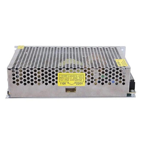 12V 20A Semiconductor Refrigeration Cooling Plate With Adjustable Switch Power Supply For Pet Beds And Flat Product Cooling Test Tables Ideal For Veterinary Use Lab Tests And Industrial Cooling, metal housing front view