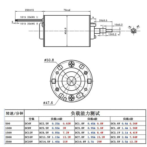 Technical diagram of Compact Wind Turbine Generator 36W 40W 12 to 24V DC Permanent Magnet Motor Dual Purpose system.