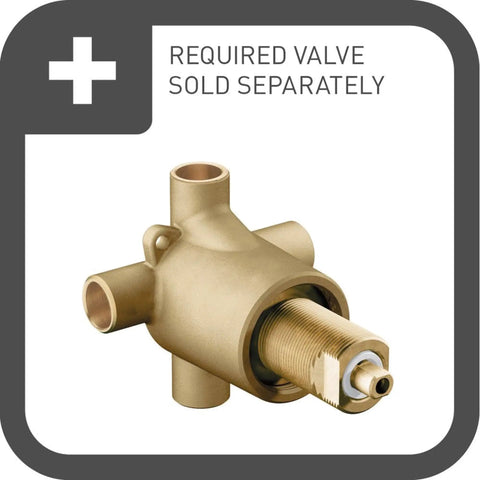 Align 3-Function Valve Trim Kit In Brushed Gold For M-PACT Systems, Transfer Style Upgrade For Modern Showers, Valve Required