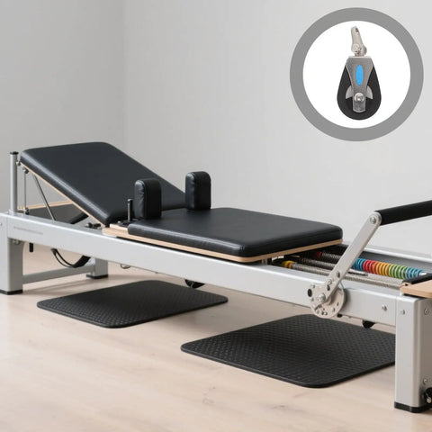 Exercise machine with Beefy Stainless Steel Nylon Single Swivel Pulley Block With Bearing For Marine And Gym Cables inset detail