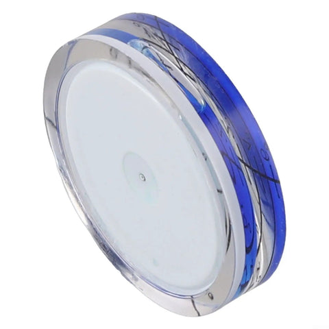 Round Circular for spirit Level 32mm Wear-Resistant for acrylic(3) in blue transparent acrylic with precision markings.