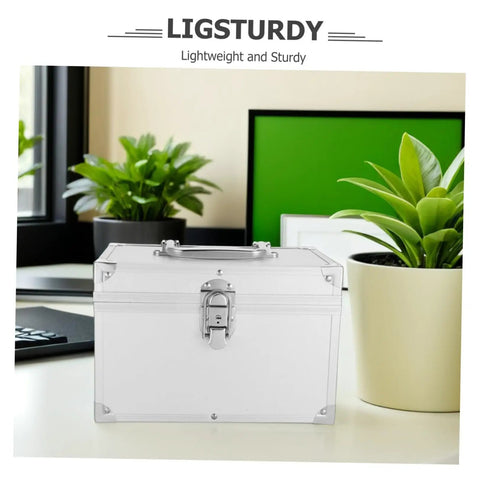 Heavy Duty Aluminum Storage Box With Double Layer And Large Inner Compartment, Lightweight, Impact Resistant Toolbox