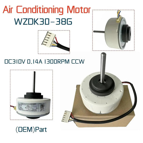 DC Brushless Fan Motor For Inverter Air Conditioners 30W Capacity 8T RD310308T Style viewed from multiple angles