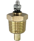 Engine coolant temperature sensor (ECT310) with brass threaded body, hex nut, and probe.