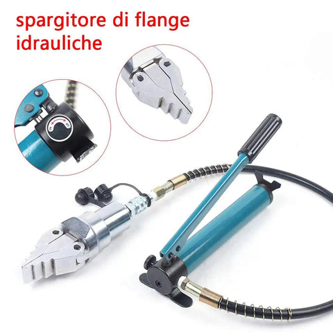 Heavy Duty Hydraulic Flange Spreader With Pump Set Lightweight Portable Pipe Expander For Tight Spots with hand crank pump.