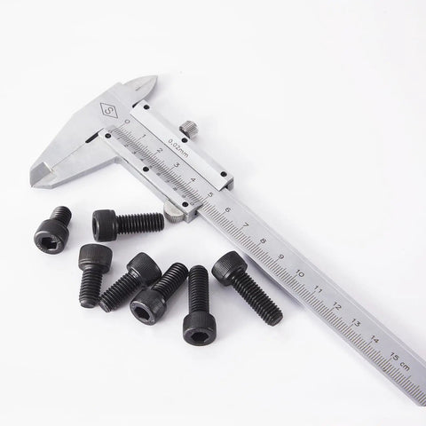 Hex Socket Head Cap Screws Kit M8 X 12mm 16mm 18mm 20mm 25mm 12.9 Grade Alloy Steel Black Oxide Finish with caliper