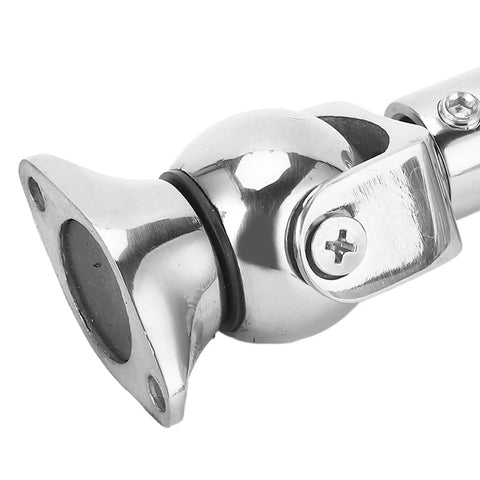 Premium Rotating Head Magnetic Door Stopper Made From 316 Marine Grade Stainless Steel With Self Aligning Adjustable Catch Holder Perfect For Boats Yachts Rv And Heavy Doors Windows, close-up of spherical head.