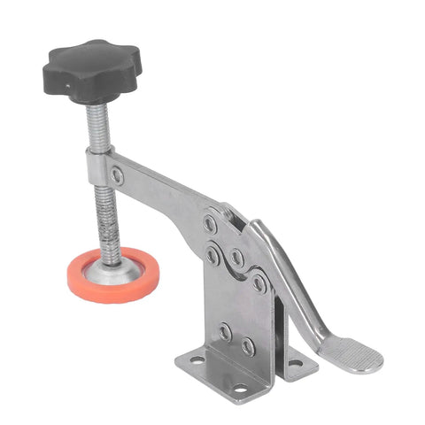 Vertical Toggle Clamp For Woodworking Stainless Steel Quick Release Hold Down Clamp With Non Slip Rubber Pad Pro Grade Large Capacity