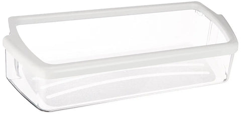 Replacement Refrigerator Door Bin For Whirlpool Kenmore And Maytag Appliances Clear With White Band Top Rim