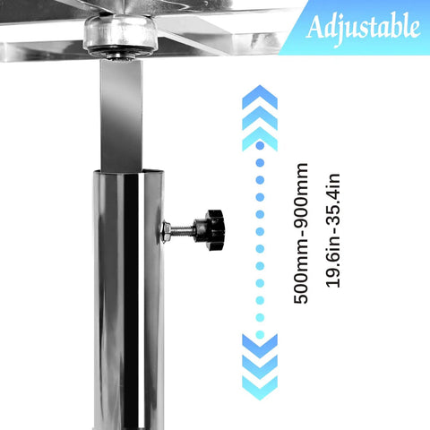 360 Degree Rotating Paint Rack With Adjustable Height Stainless Steel Spraying Stand for car bodies and doors