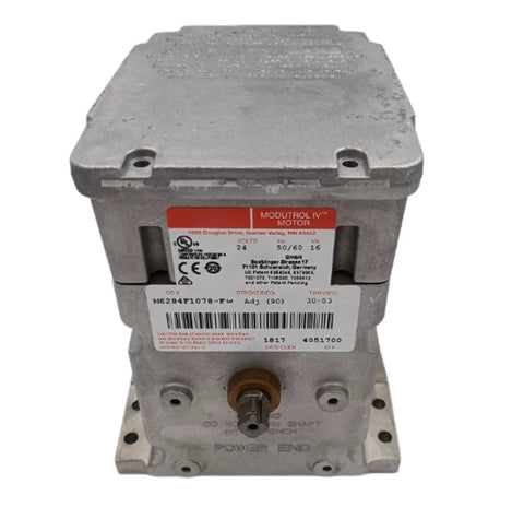 M6284F1078 Damper Actuator Electric Motor Unit For Hvac Zone Climate Control sealed unit front view with motor specifications.