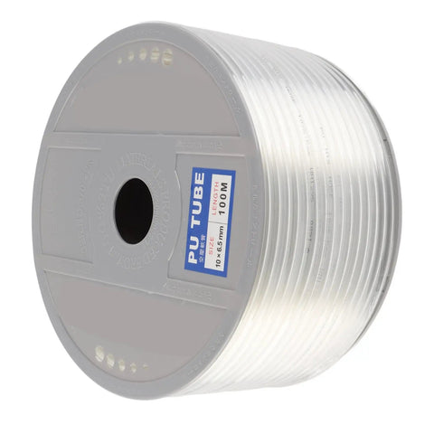 Hella Flexible Transparent Pu Air Hose With Ultra Soft Pneumatic Tubing 10mm Outer Diameter And 6 5mm Inner Bore For Air Compressors 100m coil.