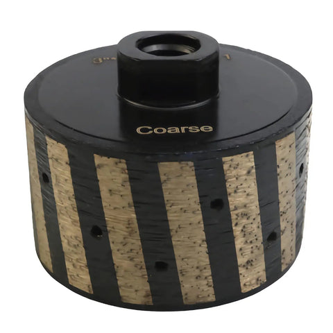 3 Inch Diamond Drum Grinding Wheel For Sink Hole Profiling Built Tough Heavy Duty Resin Bonded Pro Grinder Bit for granite, marble, concrete.