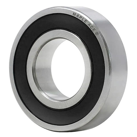 Industrial Grade Heavy Lifter 15X28X7Mm Deep Groove Ball Bearings Four Pack, showing chrome steel, double rubber sealed design.