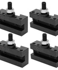 4PC Quick Change Boring Tool Set With High Carbon Steel CNC Fixture Clamps, close-up of clamps for precise machining.