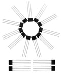 Hall Effect Sensor Top Notch For Current Measurement In Electronic Devices And Industrial Control Systems 15 Pack Alloy Material High Precision Long Lifespan Reliable Performance, black 3-pin sensors