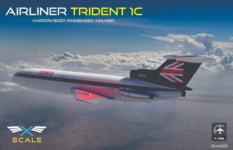 1/144 Trident 1C Narrow Body Passenger Airliner Model Kit Unpainted Unassembled Plastic Hobby Plane For Aviation Buffs