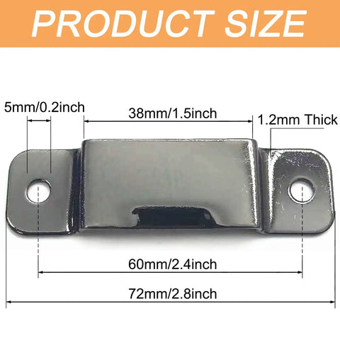 Badass Rock Solid Metal Tape Measure Holder Belt Clip And Pocket Tool Holster With Secure Rivets For Leather Aprons Contractor Pants And Denim Jeans Black, detailed size dimensions of clip
