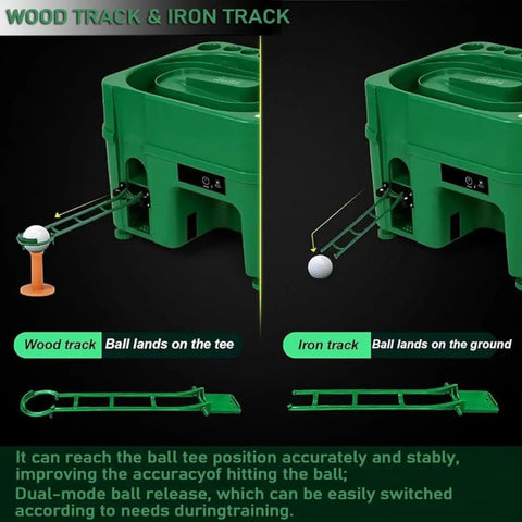 Electric Induction Golf Ball Tee Up Machine With Infrared Sensor Auto Ball Release And 6 Ball Holders