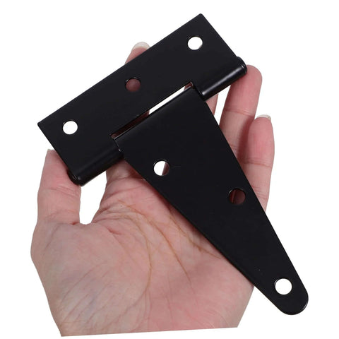 Heavy duty outdoor gate hinges with T-shape design held in hand