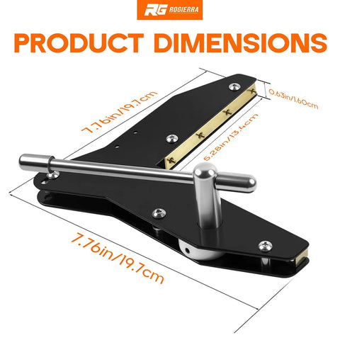 Pro Grade Miter Clamps For Woodworking That Lock Fast With A 90 Degree Snap Easy Lever Action Ultra Grip Pins And Heavy Duty Cam For Picture Frames Window And Door Casing Cabinet Trim And DIY Craft Projects, black clamp dimensions