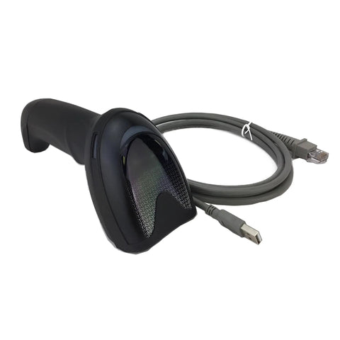 Omnidirectional Barcode Scanner Kit With Stand And Cables For 1D 2D And Postal Codes USB RS232 Keyboard Wedge Plug And Play Ready IP52