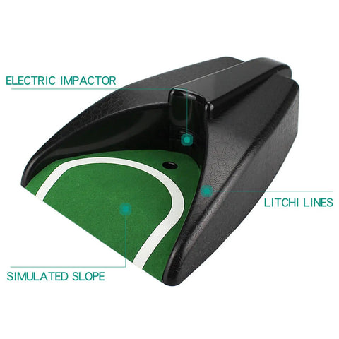 Automatic Golf Putting Cup With Ball Return For Seamless Practice Portable Indoor Outdoor Training Aid close-up view