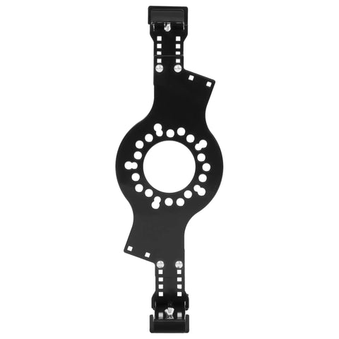 Heavy Duty Wheel Fitment Simulator And Rim Size Mockup Tool Covers 14 To 22 Inch Diameters, black metal tool for rim fitment verification.