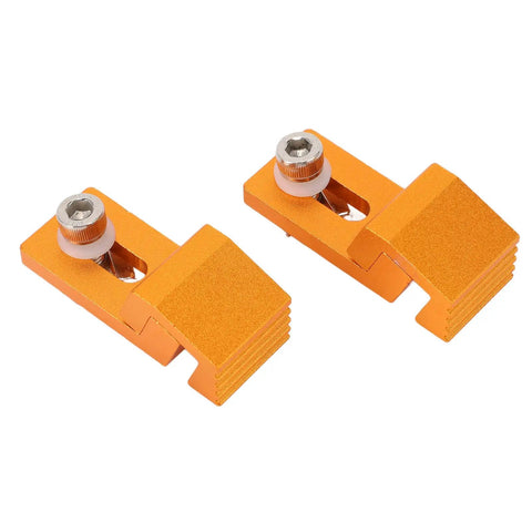 Two Pack Aluminum Tiger Claw Clamps For 3018 Pro CNC Machine, low profile serrated grip clamps for T-track fixture.