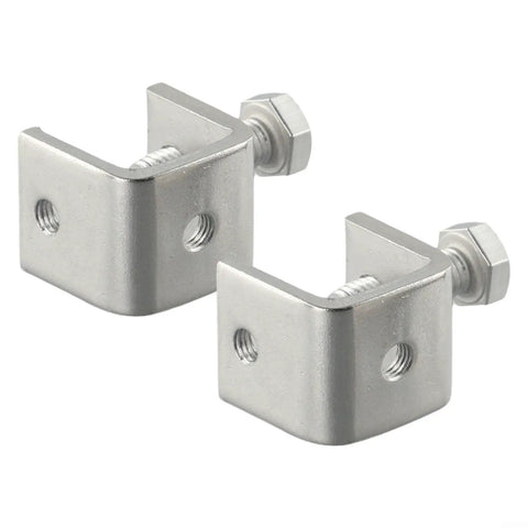 Heavy Duty Stainless Steel C Clamp Set for Welding and Metalwork, Rust Resistant Desk Clamps, Reliable Two Pack for Automotive