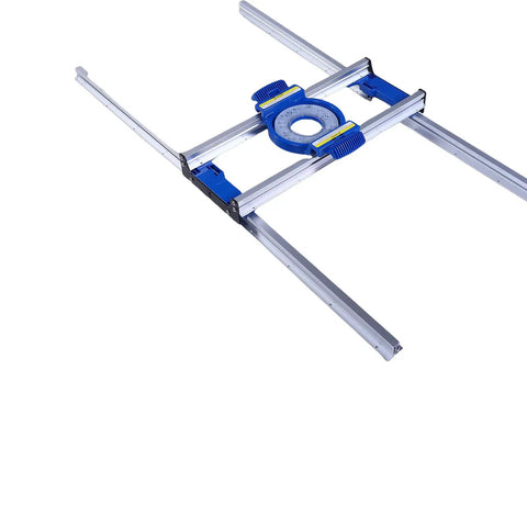 Router Sled With Precise Positioning Pro Grade Aluminum Alloy Slab Flattening Jig for wood and resin projects, top view.