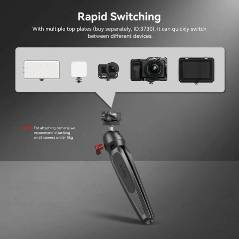 Drop In HawkLock Mini Quick Release Plate With One Quarter Inch Screw For Camera Clamp, Ball Head, Tripod, and Devices