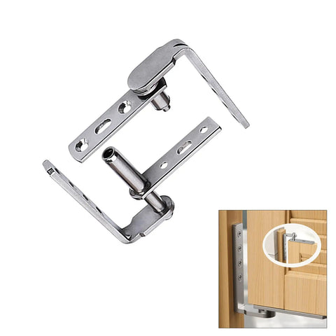 Automatic Closing Double Action Stainless Steel Hinges Set 1 Pair For Doors And Bookcase Doors Spring Loaded Door Hardware