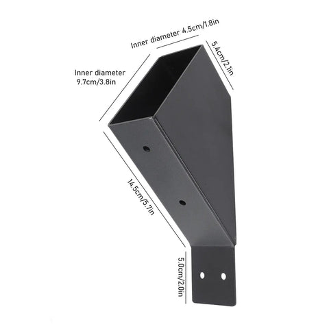 45 Degree Galvanized Metal Brackets Kit With Drainage Holes For Reinforcing Pergolas Gazebos Tree Houses And Patios Built To Last Heavy Duty Corner Brackets For Outdoor Wood Structures