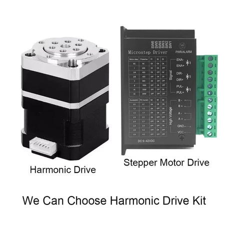 Mini Harmonic Drive High Precision Strain Wave Gear Reducer Rotary Actuator and Stepper Motor Drive Kit